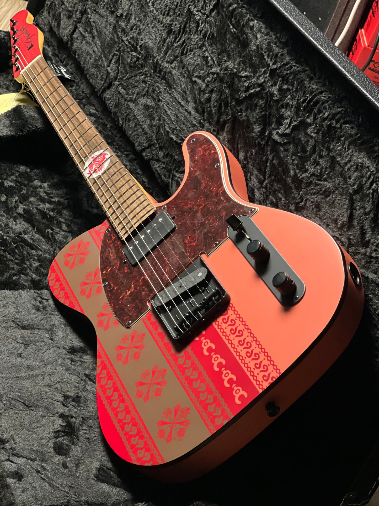 Fender MIJ Limited Edition Monster Hunter Rathalos Telecaster with RW FB in Rathalos Red JD25000676