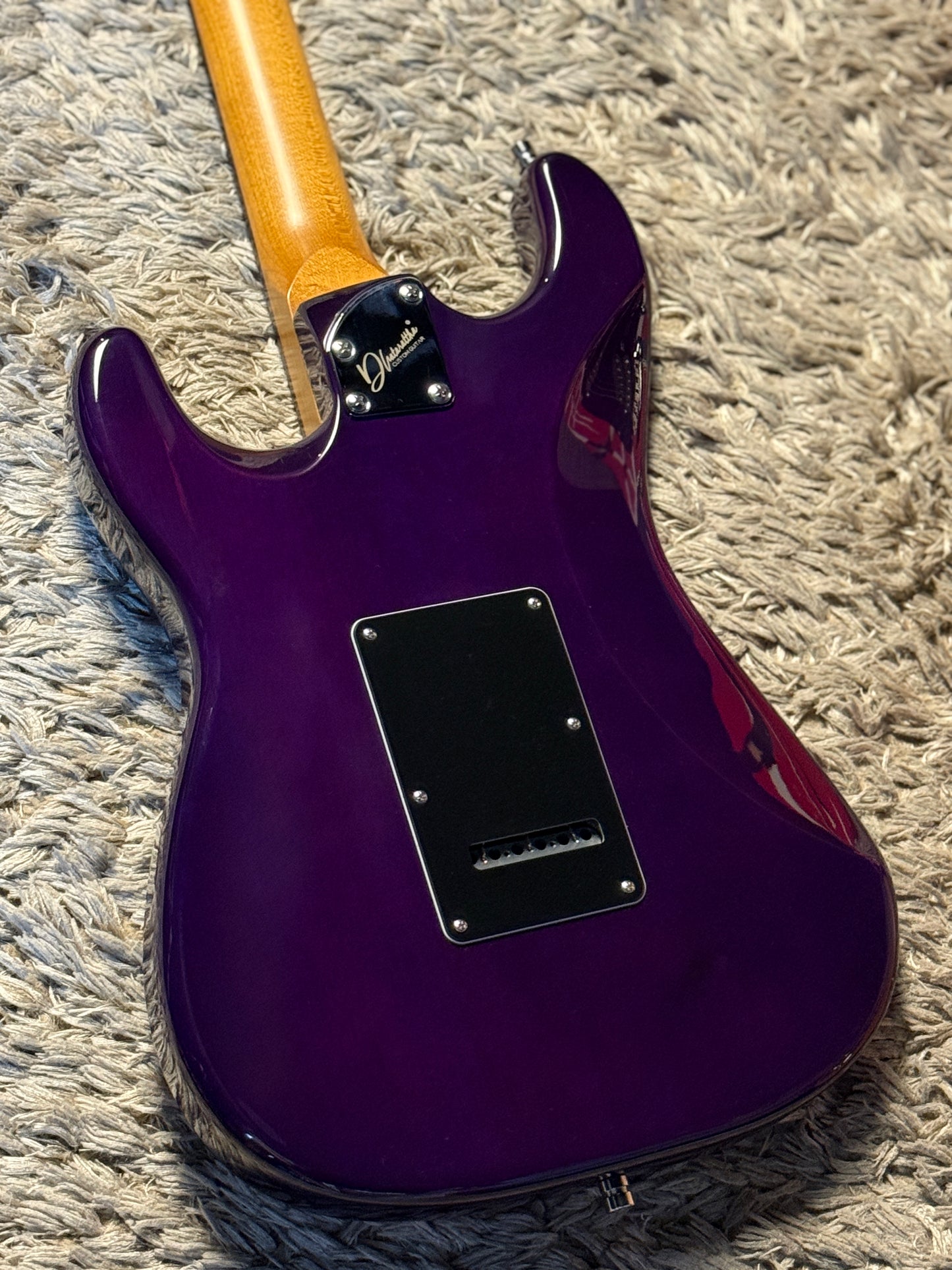 Dhatarattha Custom DST HSS Quilt in Purple Amethyst Burst with Rosewood FB