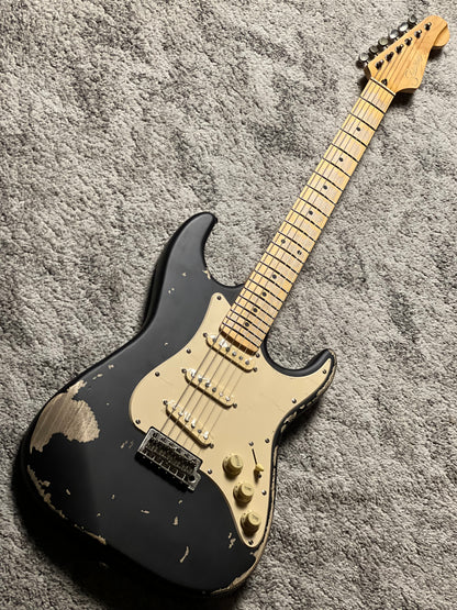 Soloking MS-1 Tribute 50s SSS Relic with Maple FB in Black