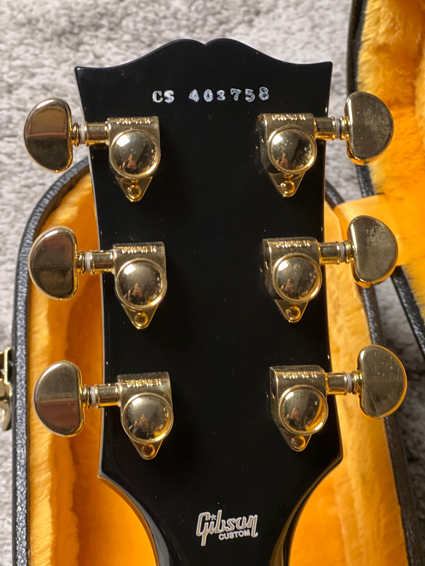 Gibson Les Paul Custom Ebony Fingerboard Gloss Ebony w/ Case CS 403758