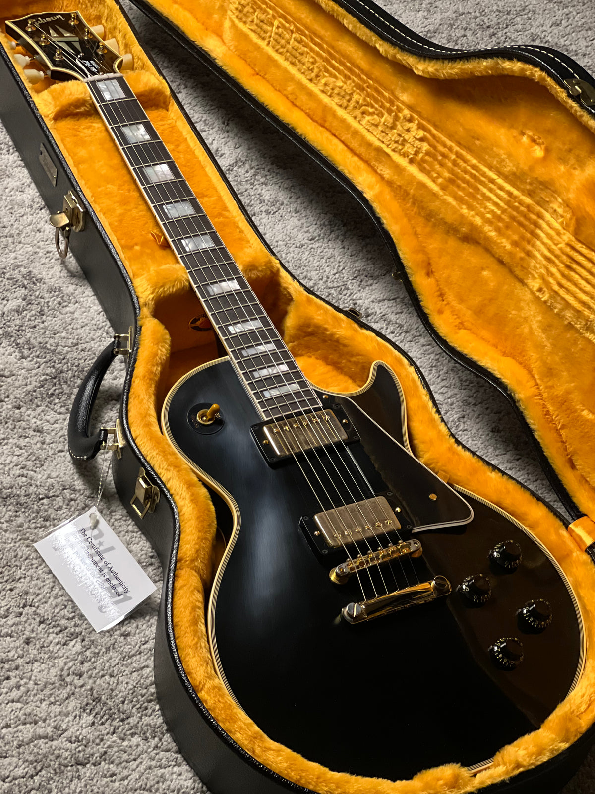 Gibson 1957 Les Paul Custom Reissue VOS - Ebony 2-Pickup 742127