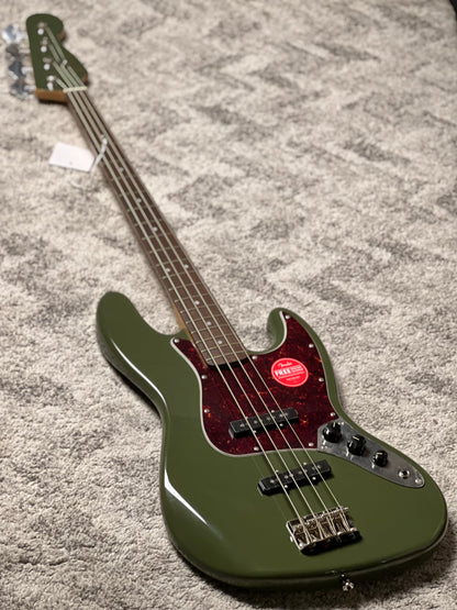 Squier FSR Classic Vibe 60s Jazz Bass with Laurel FB in Olive