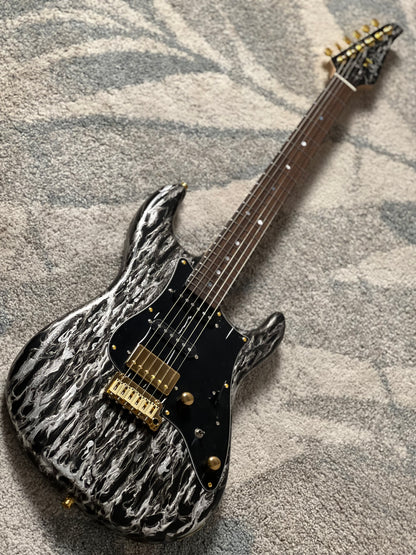 SLX X Dhatarattha Custom DST in Black Shmear with Rosewood FB
