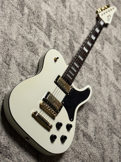 SLX Raven TM 22 HH in Olympic White with Ebony FB and Gold Hardware