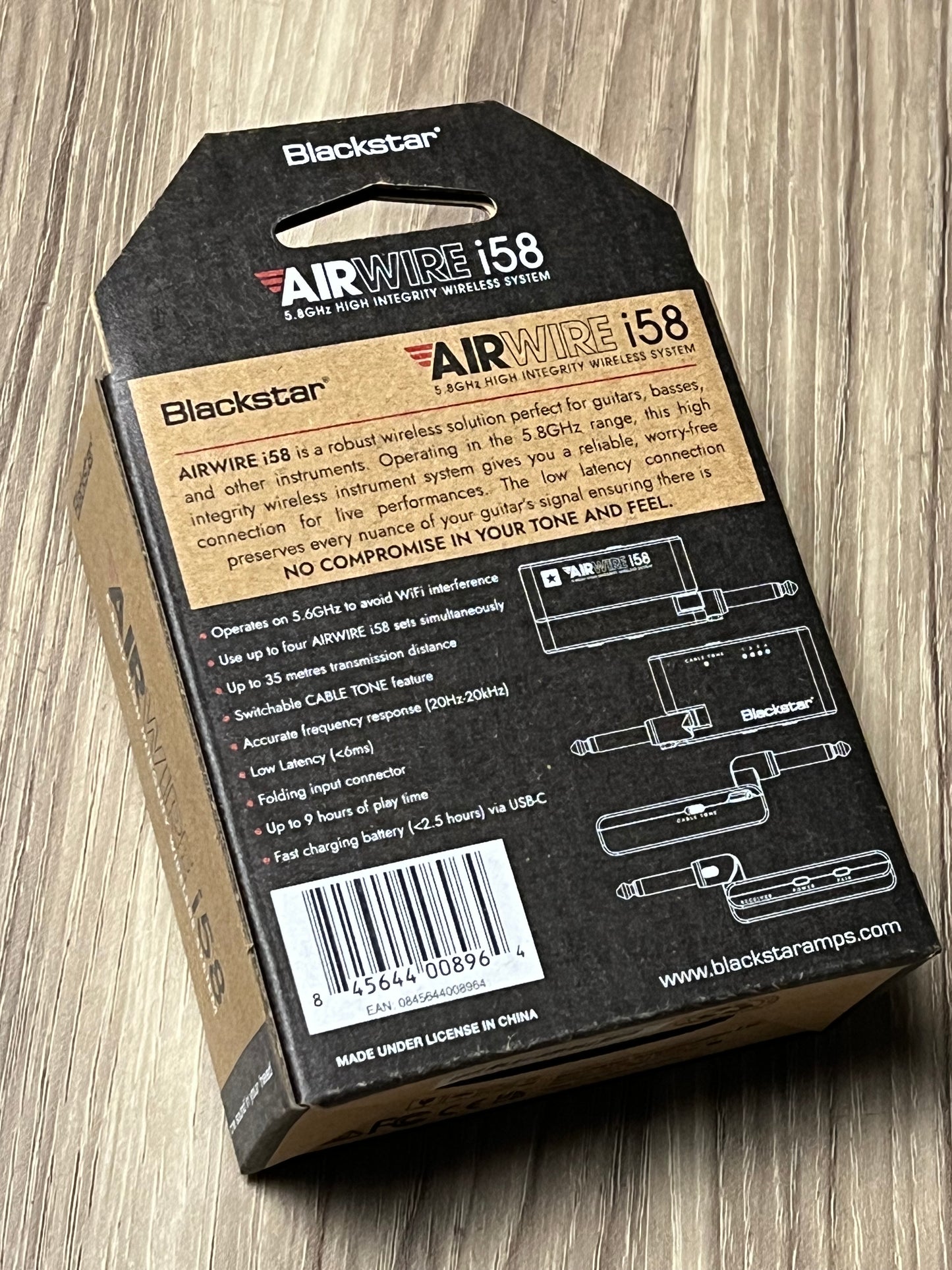 Blackstar i58 Wireless Guitar System Airware