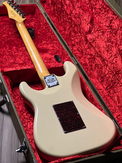 SQOE SEST1000 HSS Custom Shop Series in Olympic White Limited Edition with Hardshell Case