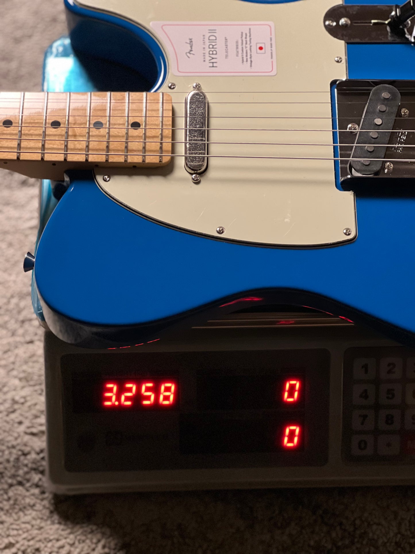 Fender Japan Hybrid II Telecaster with Maple FB in Forest Blue JD24025583