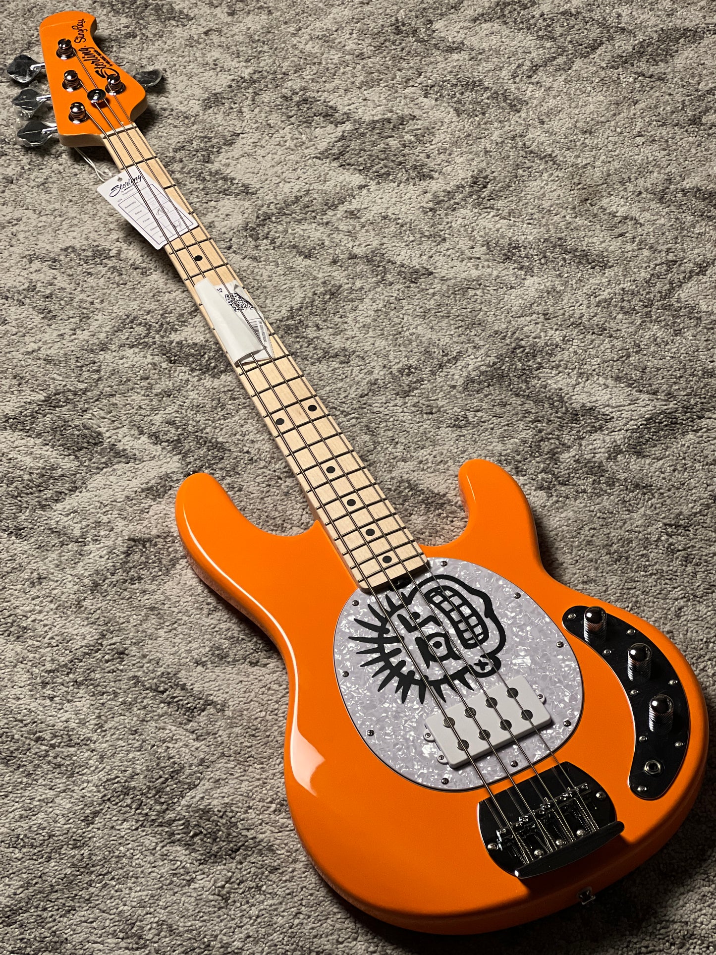 Sterling by Music Man Mike Herrera StingRay Bass in Orange Creamsicle
