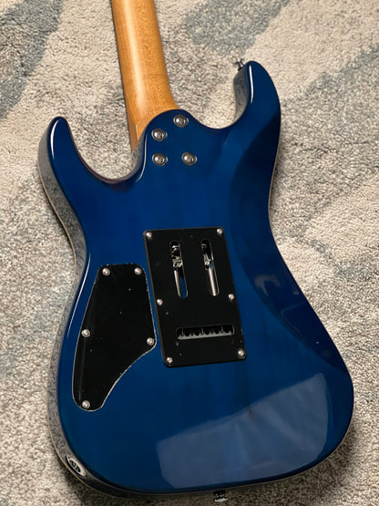 Soloking MS-1 Custom 24 HH Quilt with Rosewood FB in Turquoise Wakesurf JESCAR