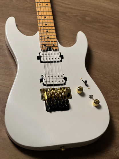 Soloking MS-1 Custom 24 HH FR Flat Top in Pearl White with Gold Hardware Nafiri Special Run