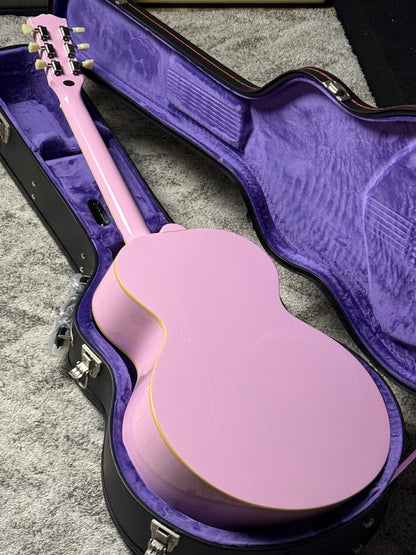 Epiphone J-180 LS Acoustic-electric with Hardshell Case in Pink (Inspired by Gibson Custom)