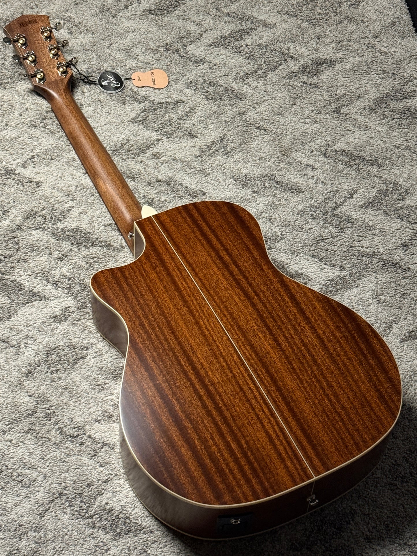 Cort Essence ES-GA4-BTSG Acoustic Guitar, Black Top Semi Gloss