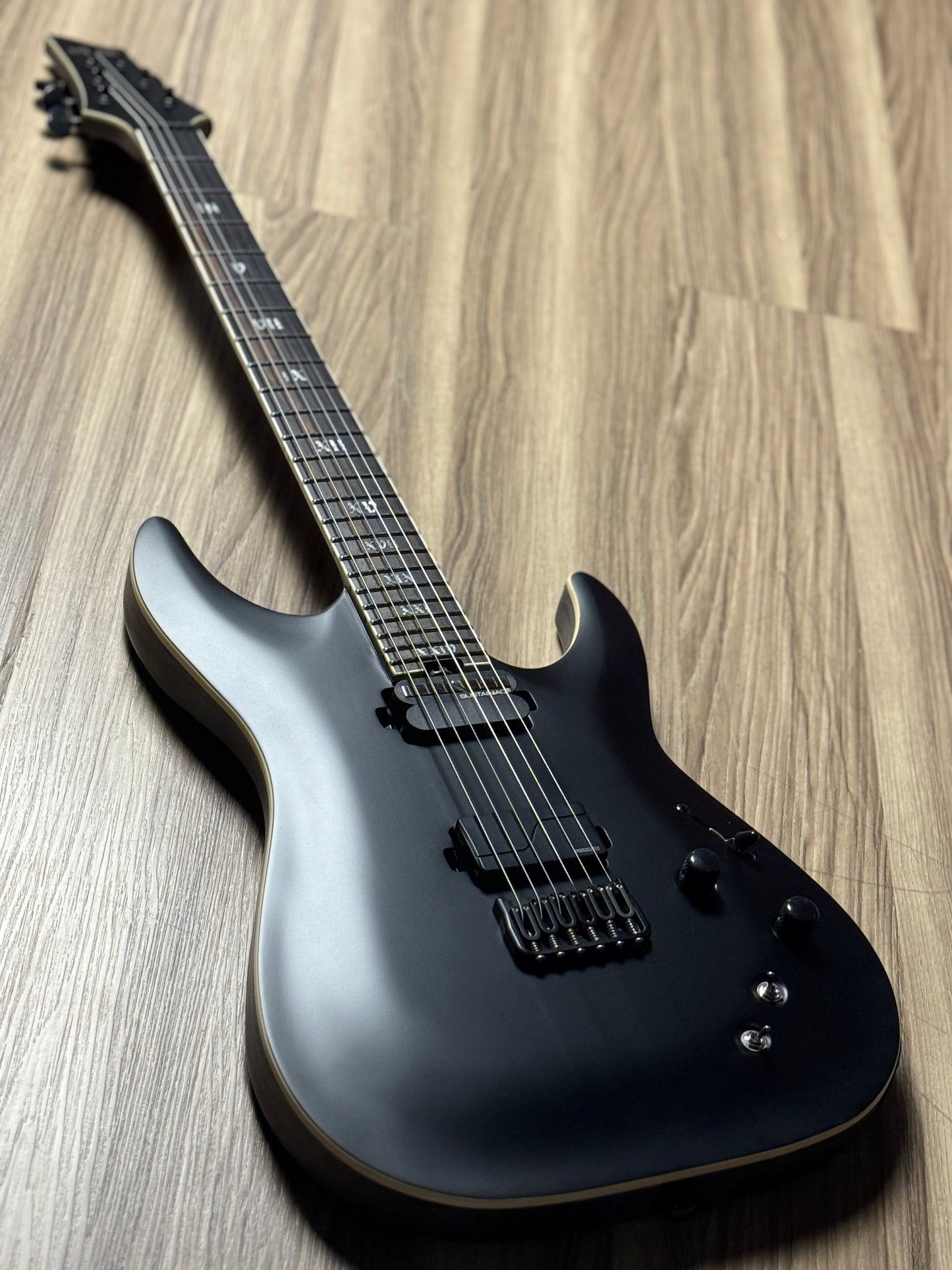 Schecter C-1 HT S SLS Evil Twin in Satin Black W23060627