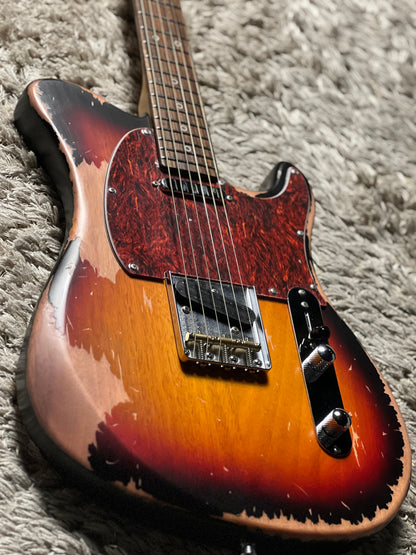 Dhatarattha Performance DTL in 3-Tone Sunburst with RW FB and Nitrocellulose Lacquer Relic