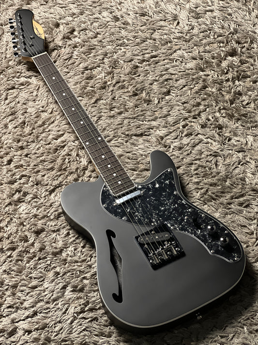 SLX Musicool Raven Thinline in Stealth Black with Rosewood FB