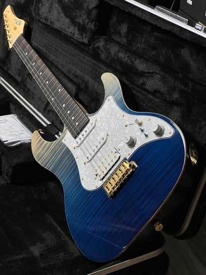 Fujigen FGN Guitars Expert EOS Odyssey in Navy Blue with Hardshell Case C230462 (USED)