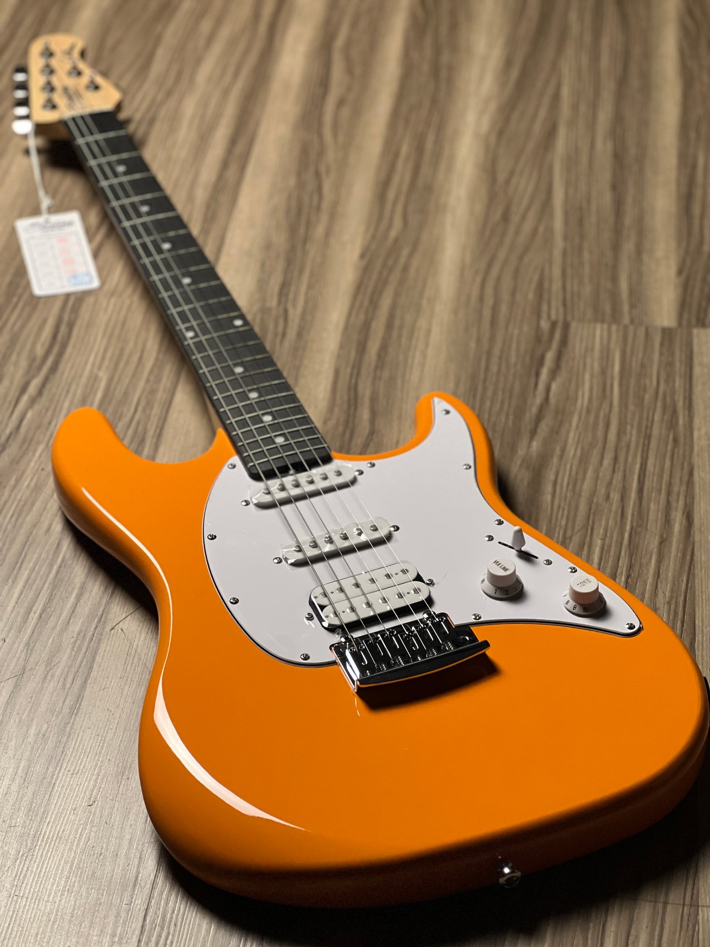 Sterling By Music Man Cutlass CT20 with Amaranth FB in Sunrise Orange