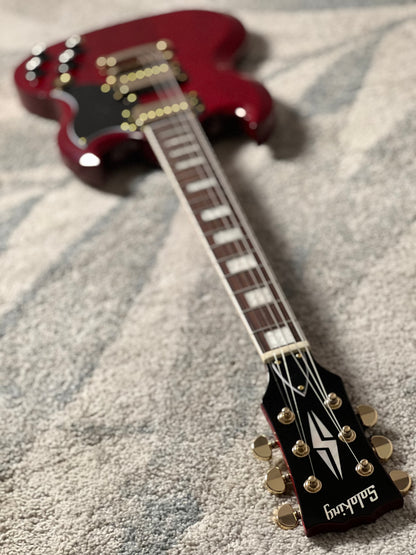 Soloking SG60 MKII in Transparent Red Cherry with Gold Hardware (Altered Headstock)