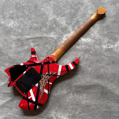 Dhatarattha Custom DHL in Red with Black and White Stripes with RW FB Heavy Relic