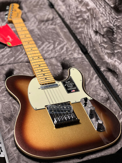 Fender American Ultra Telecaster พร้อม Maple FB สี Mocha Burst