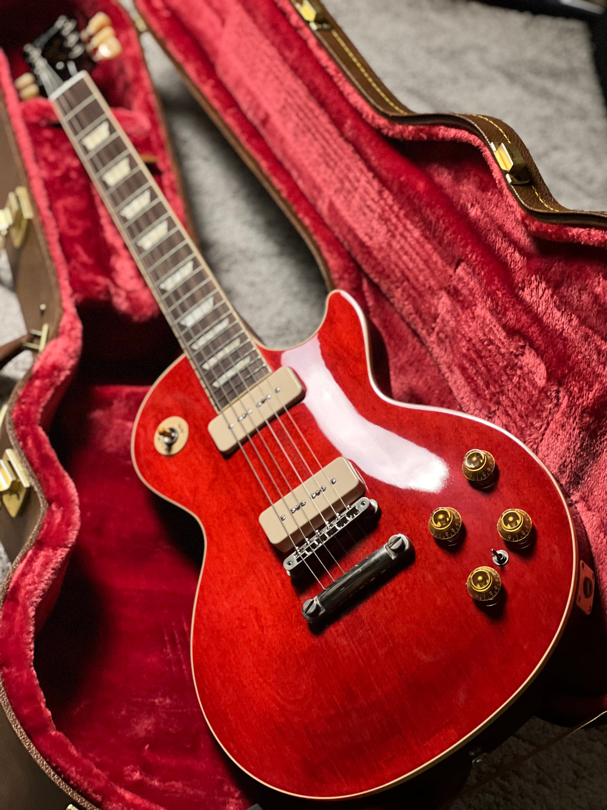 Gibson Les Paul Standard Warren Haynes 50s P-90 in Sixties Cherry w/Hardcase 231140008