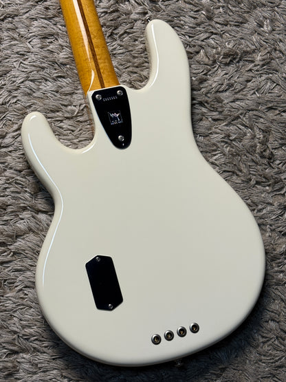 Ernie Ball Music Man Retro '70s StingRay 4 Bass in White S/N CB00565 (USED)
