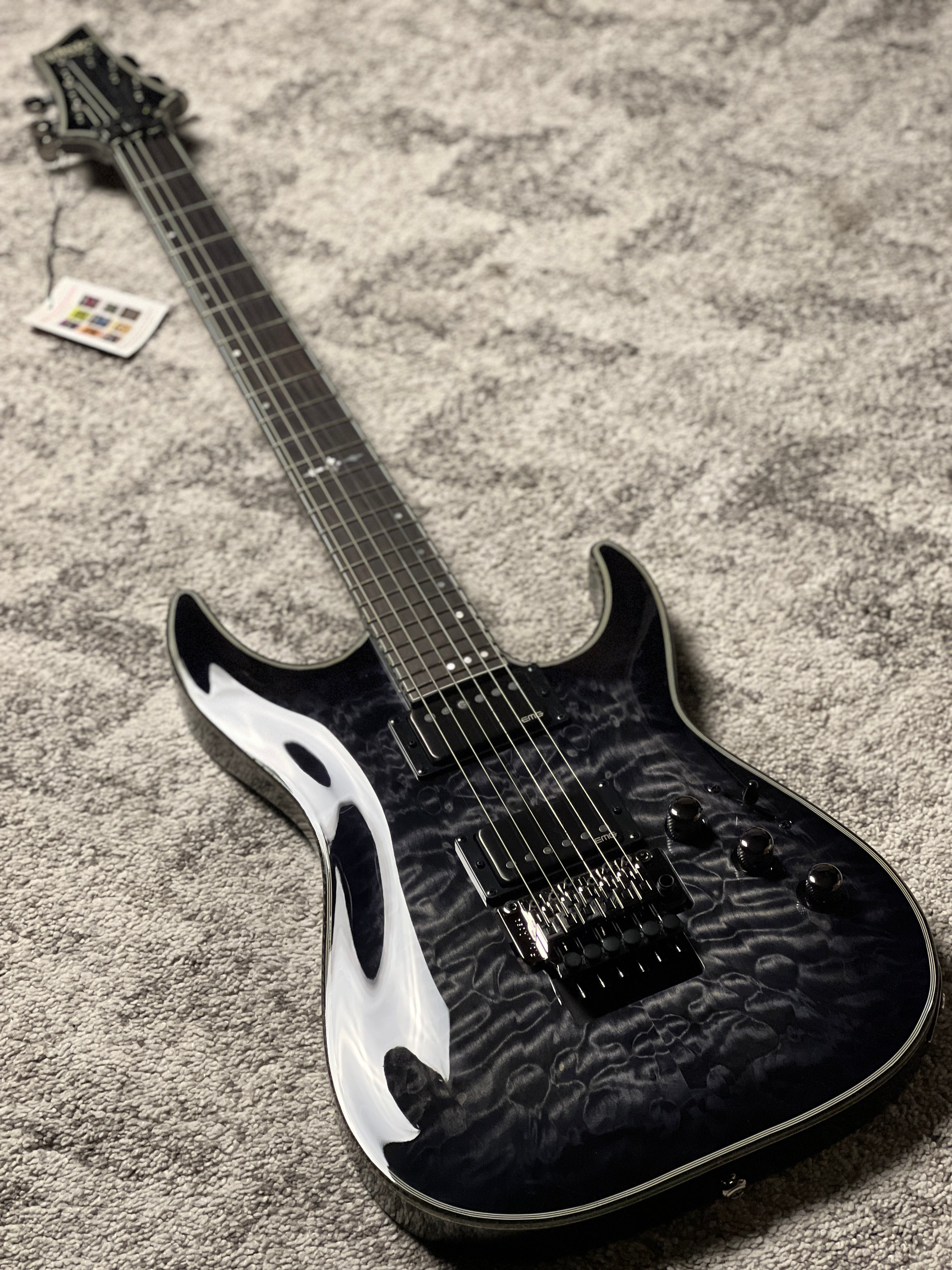 Schecter Hellraiser Hybrid C-1 FR TBB with Floyd Rose in Trans