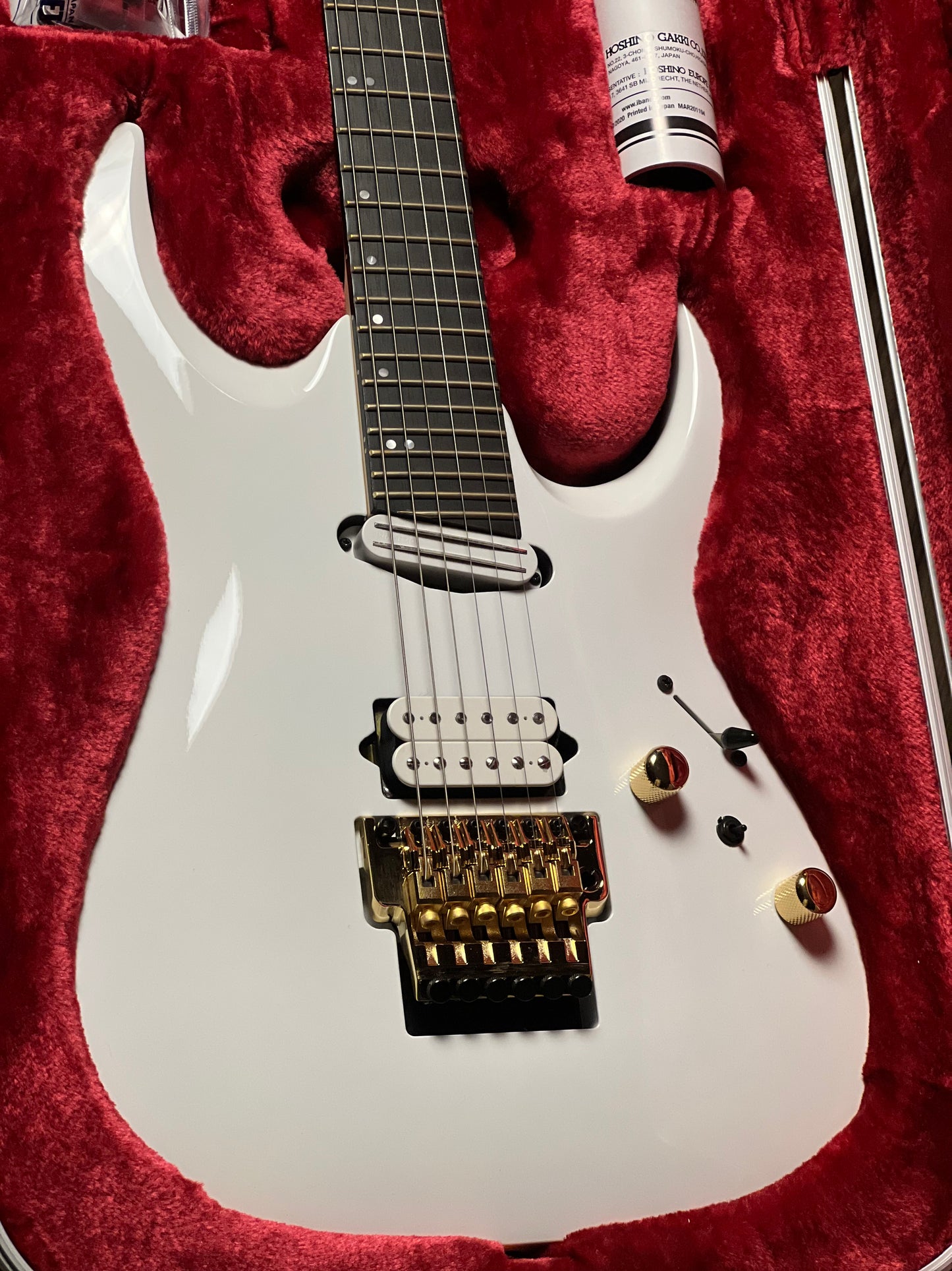 Ibanez Axion Label RGA622XH w/Case in White