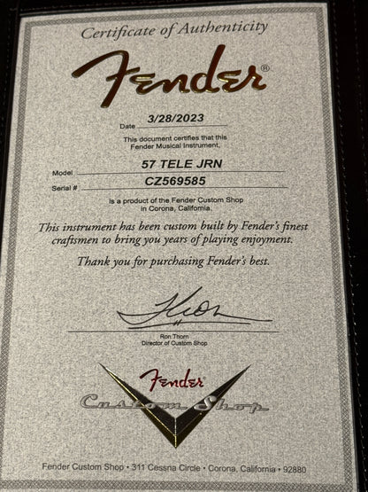 Fender Custom Shop 1957 Tele Journeyman Relic with Quartersawn Maple in Wide Fade 2-Color Sunburst