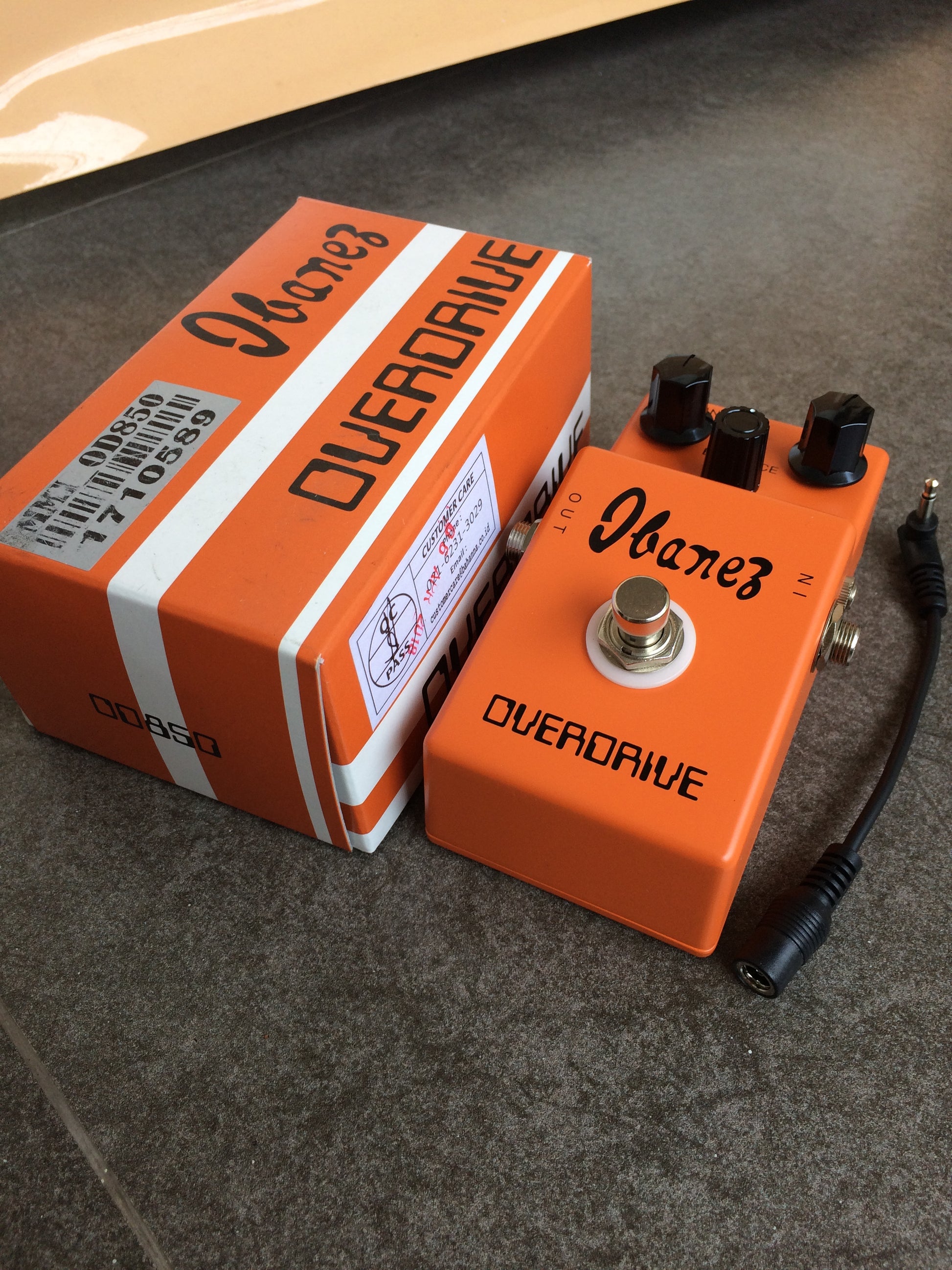Ibanez OD850 Overdrive Guitar Effects Pedal –