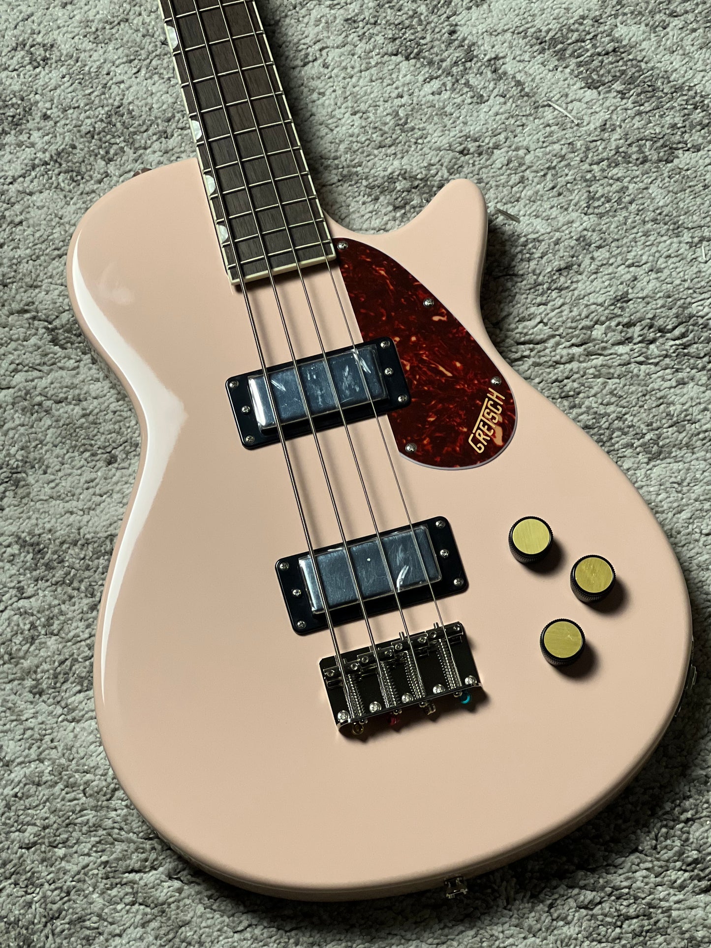 Gretsch Streamliner Jet Club Bass Single-Cut with Laurel FB in Shell Pink