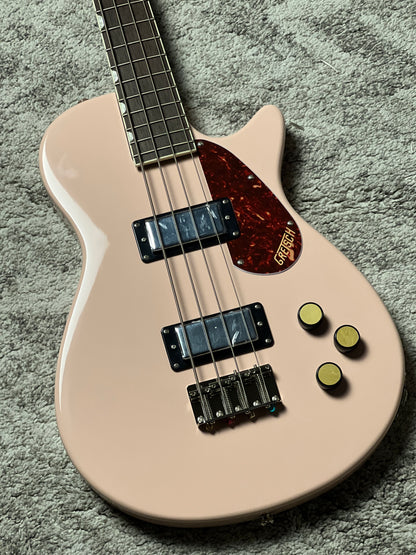 Gretsch Streamliner Jet Club Bass Single-Cut with Laurel FB in Shell Pink