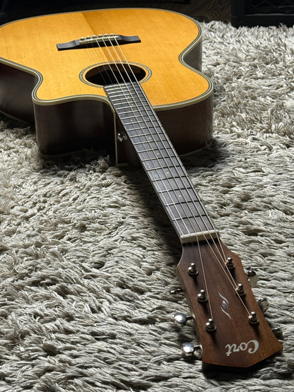 Cort Essence ES-GA4-NSG Acoustic Guitar, Natural Semi Gloss
