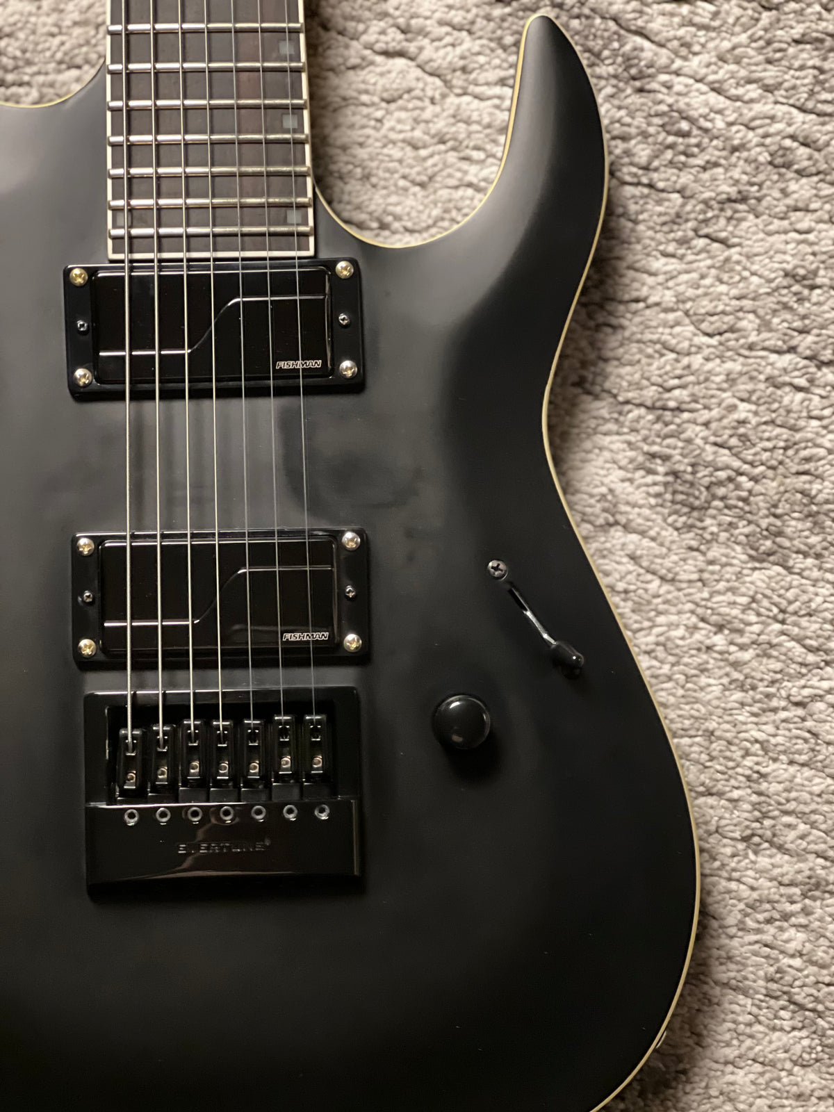 B.C. Rich Andy James Signature 7 EverTune in Satin Black K08230389 (USED)