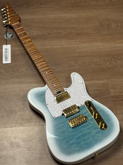 Soloking MT-1 Custom 24 FMN Elite with Flame Neck in Larimar Nafiri Special Run