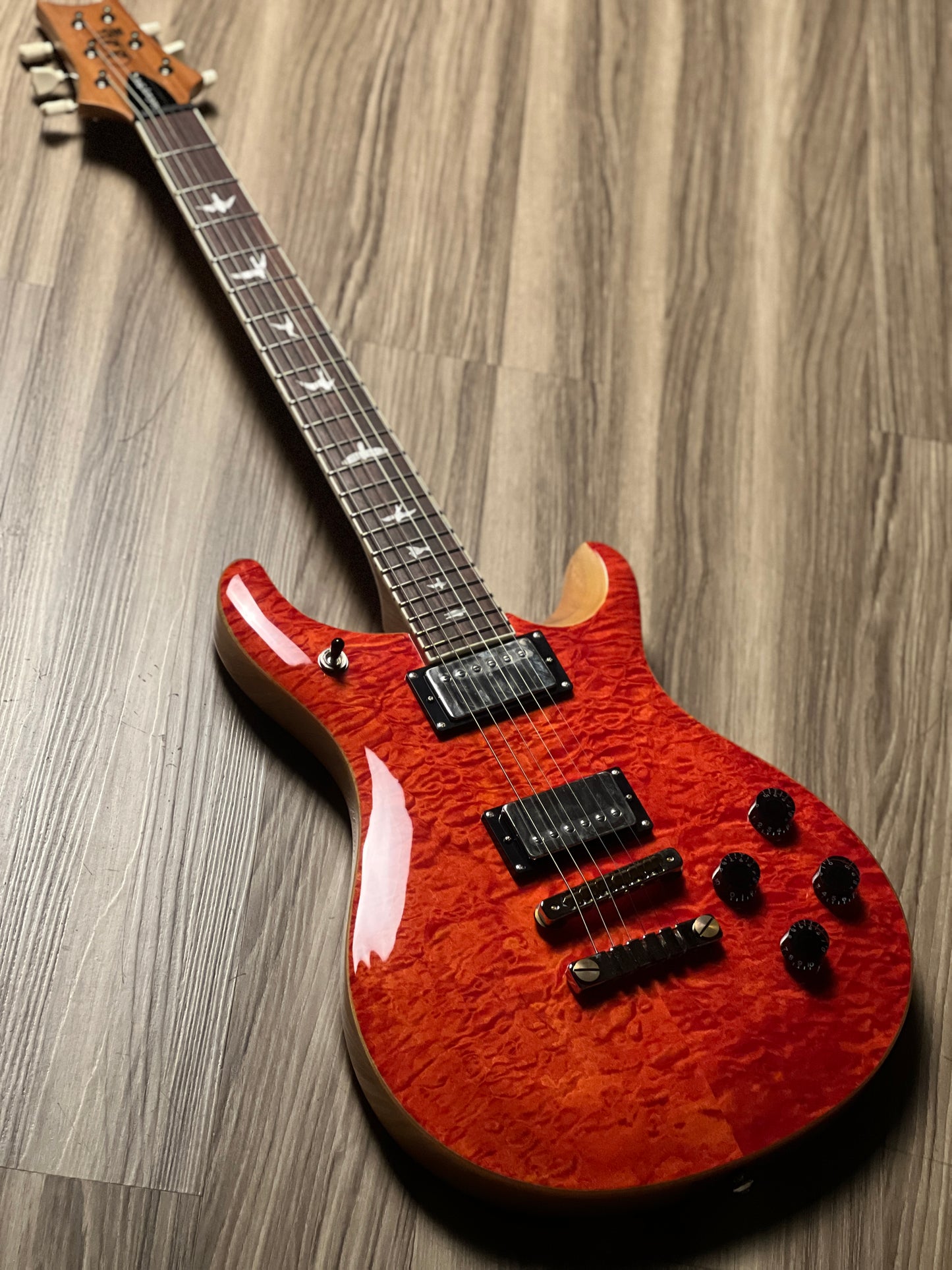 PRS SE 594 Quilt Limited Edition Doublecut in Blood Orange