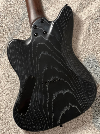 Soloking MJM-7 Custom Baritone HH with Wenge Neck in Driftwood Black