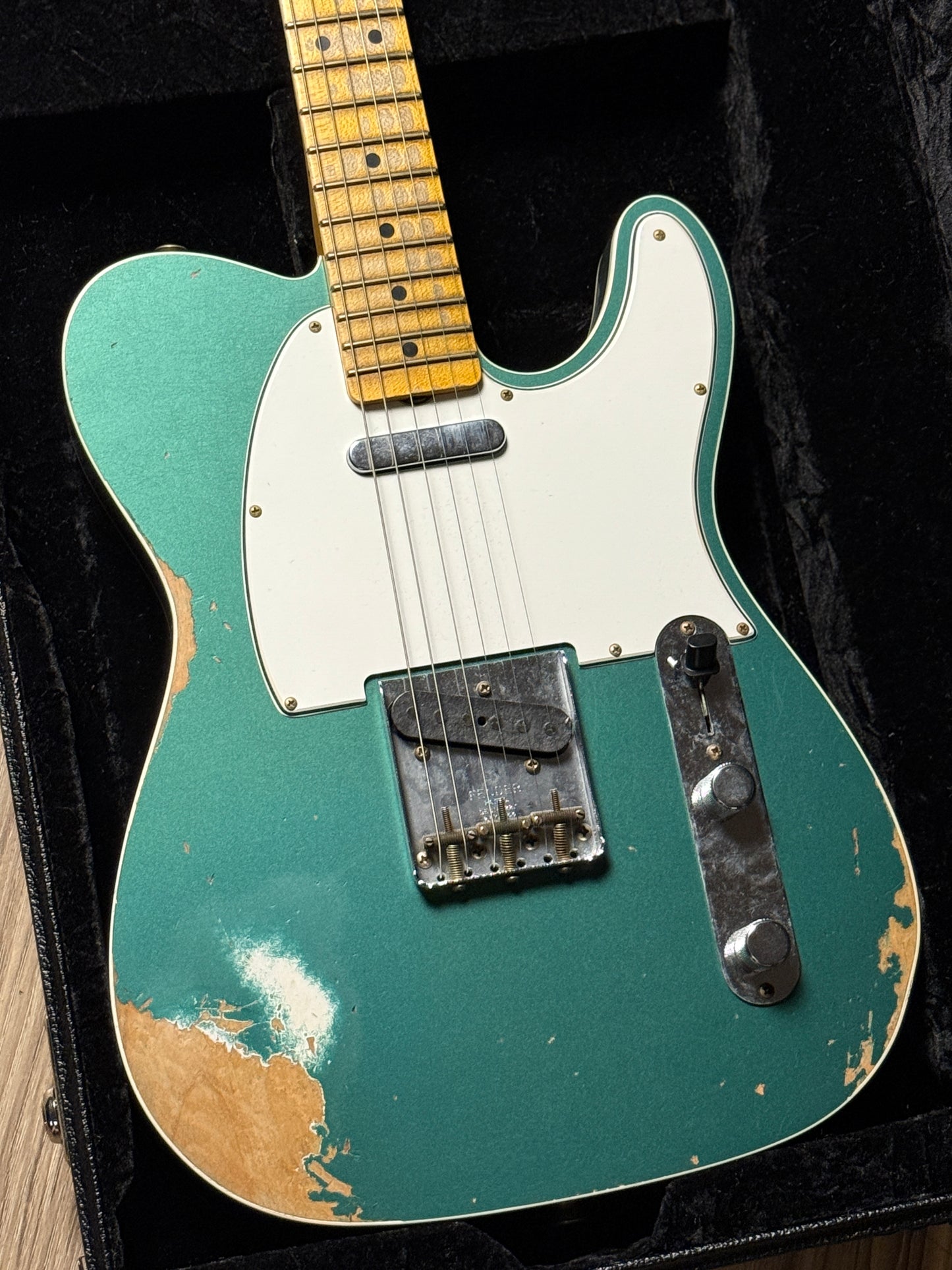 Fender Custom Shop 1965 Telecaster Heavy Relic with Quartersawn Maple in Aged Sherwood Green Metallic