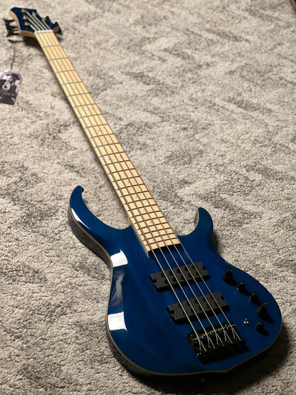 Sire Marcus Miller M2 5 String 2nd Gen Electric Bass in Transparent Blue