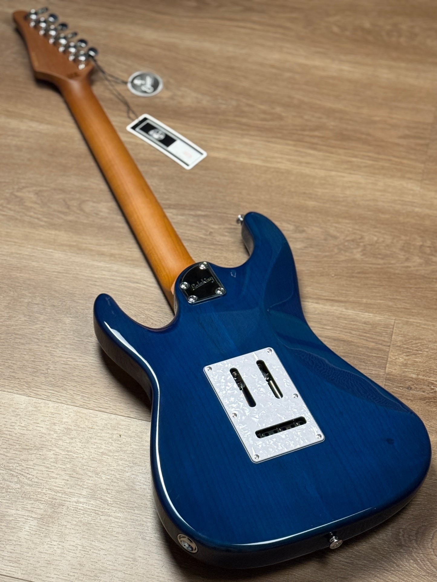 Soloking MS-1 Classic 22 HSS Quilt with Rosewood FB in Aquamarine Nafiri Special Run