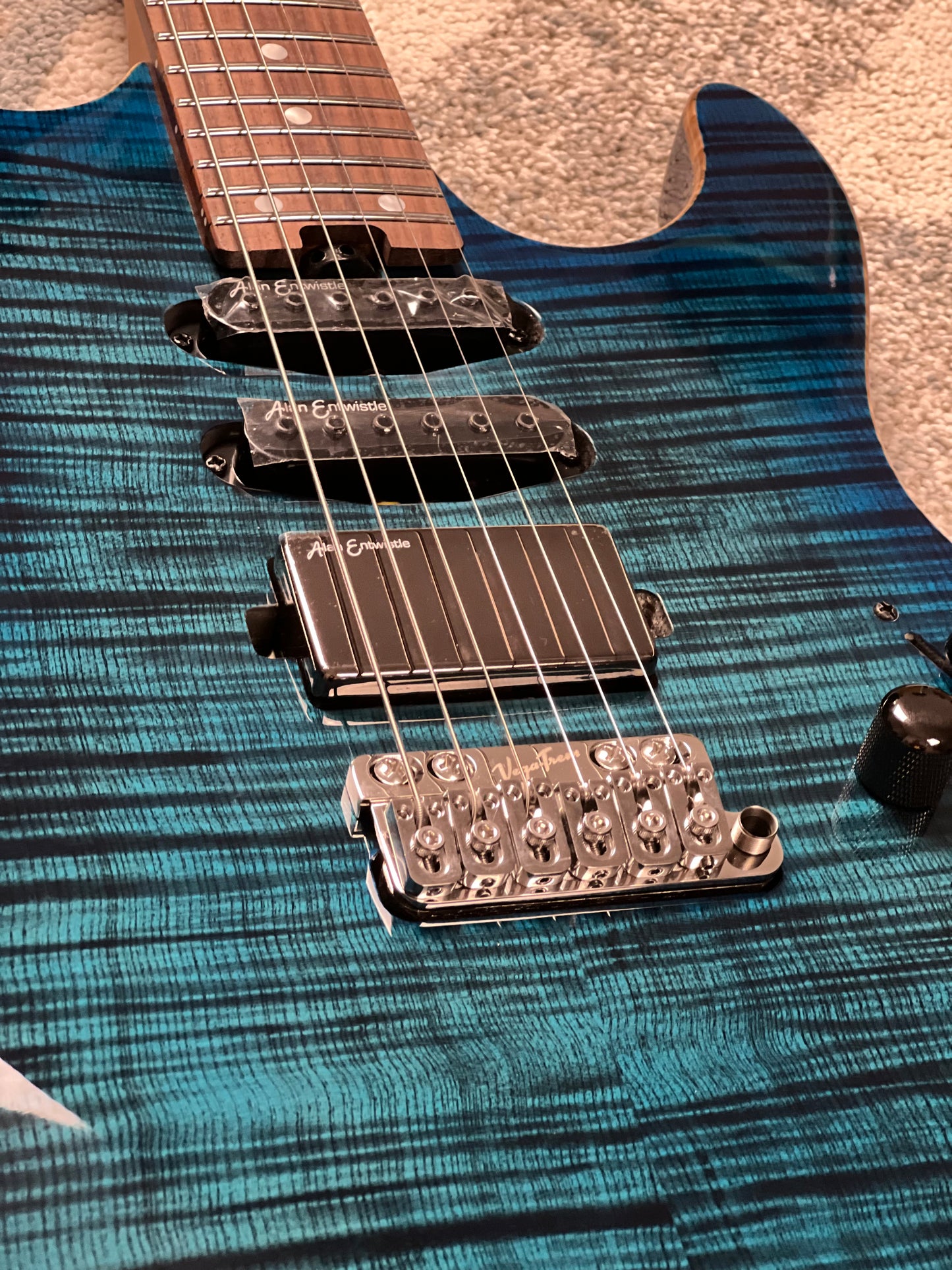Soloking MS-1 Custom 24 HSS VT with Rosewood FB in Ultraviolet Blue Burst