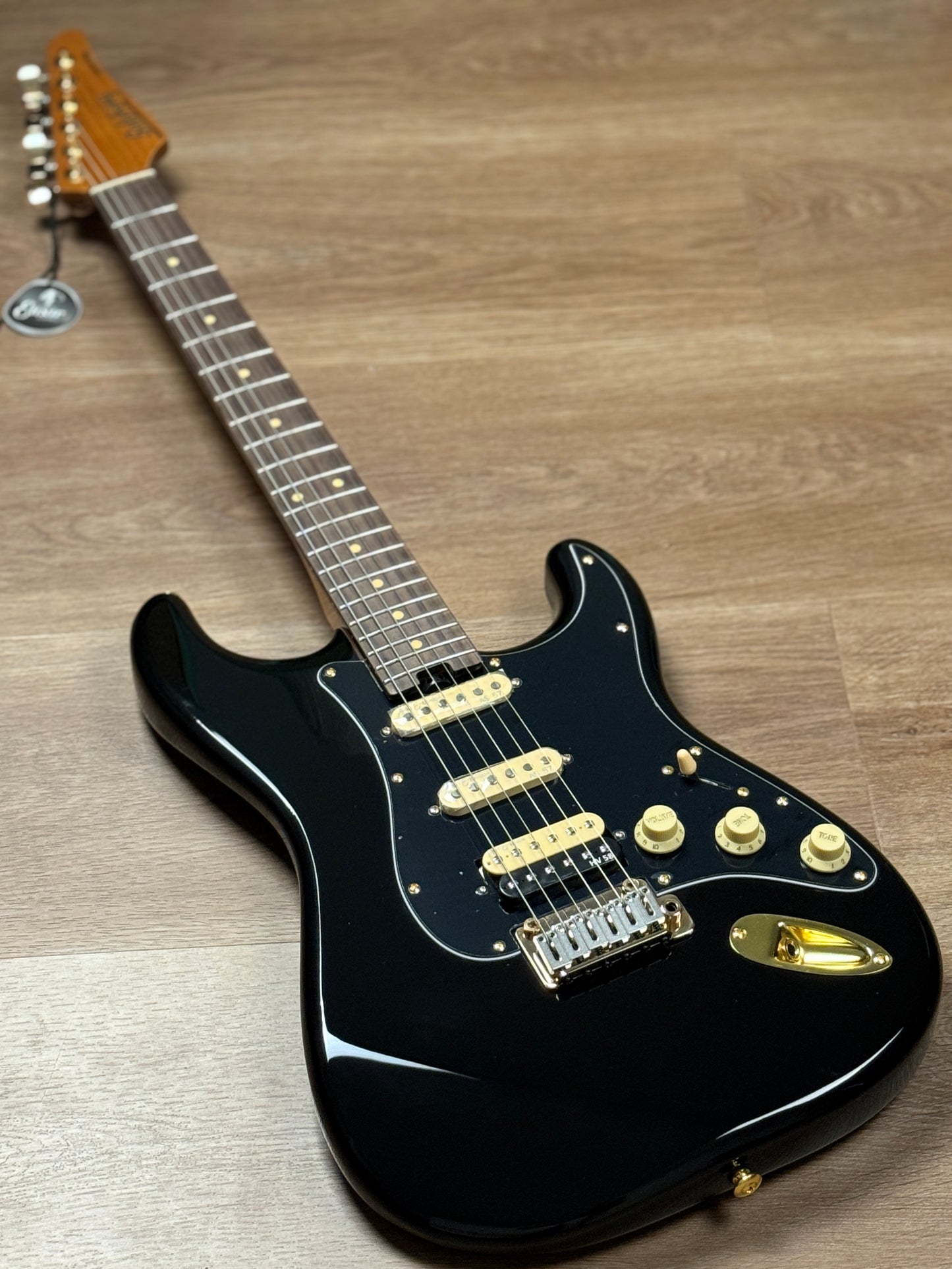 Soloking MS-1 Artisan with Rosewood FB in Black Beauty with Gold Hardware JESCAR