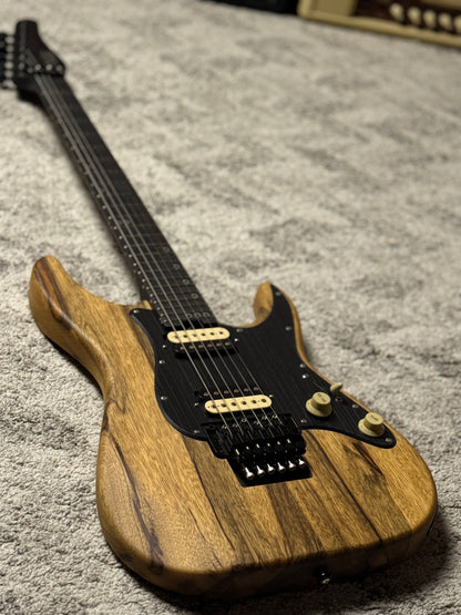 Schecter Sun Valley Super Shredder Exotic in Black Limba W26010856