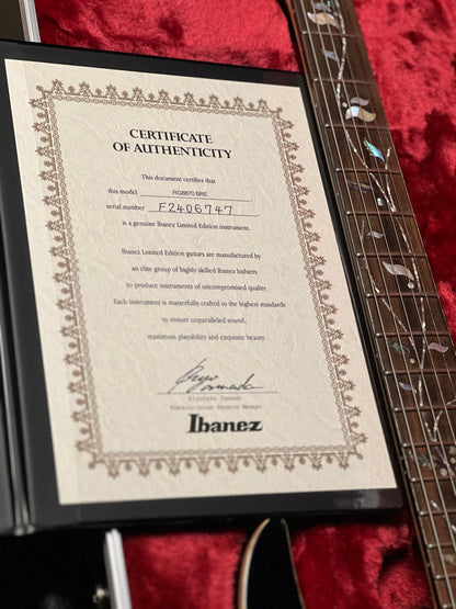 Ibanez J Custom RG8870 w/Case In Black Rutile P2406747