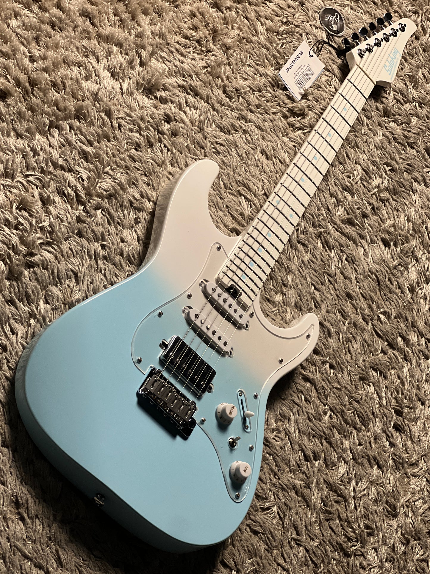 Soloking MS-2 Special in Reef Blue Fade with White Neck Autumn Season Limited Edition