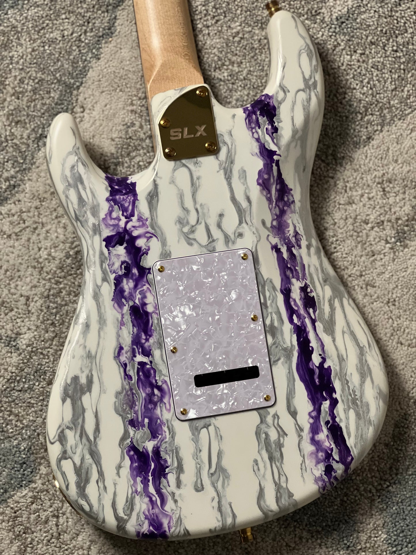 SLX X Dhatarattha Custom DST in Amethyst Shmear with Rosewood FB