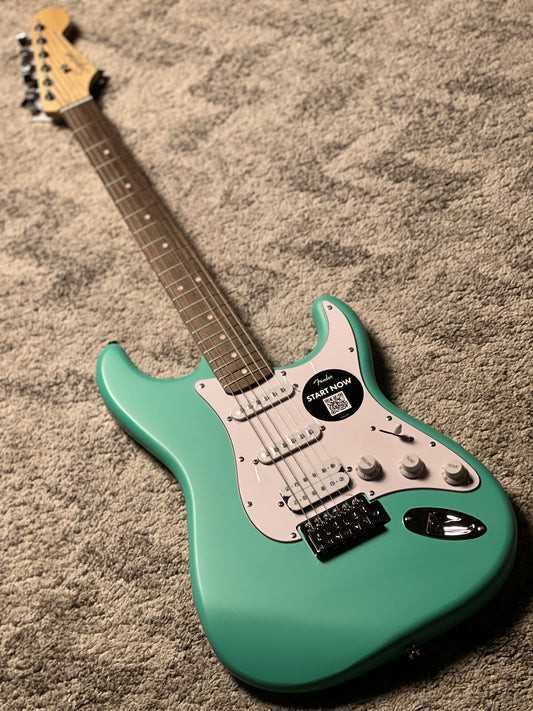 Squier Debut Series Stratocaster with Laurel FB in Sea Foam Green