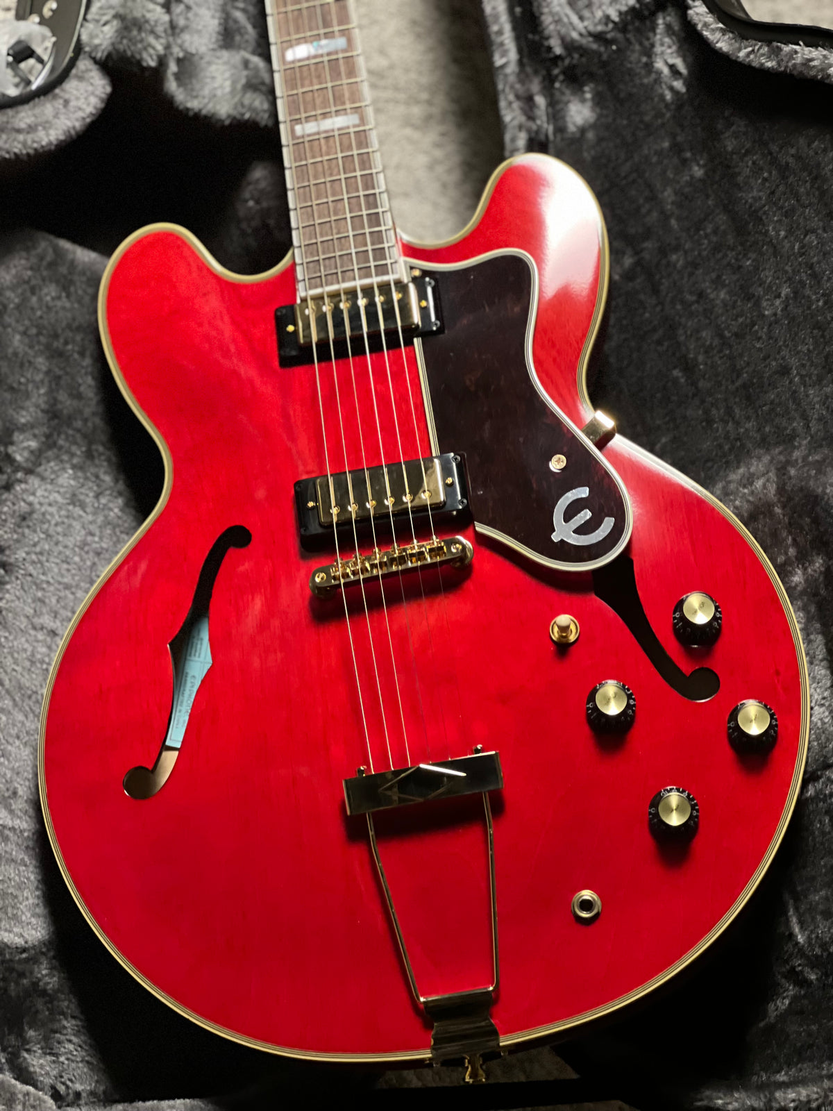 Epiphone Masterbilt Gem Archer Sheraton Electric Guitar in Cherry Red 26011512332