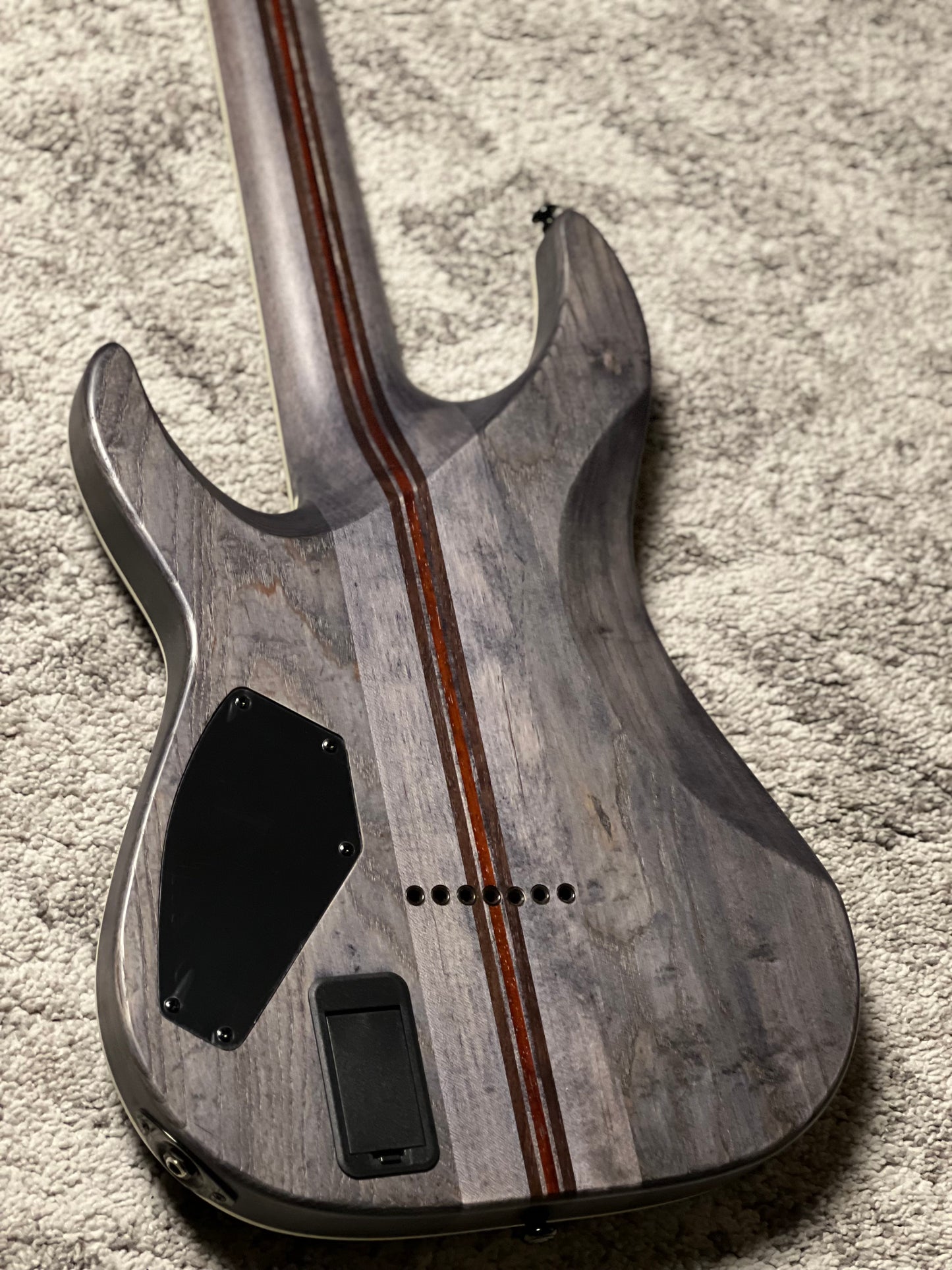 Schecter C-7 SLS Elite Evil Twin in Satin Black W26010882