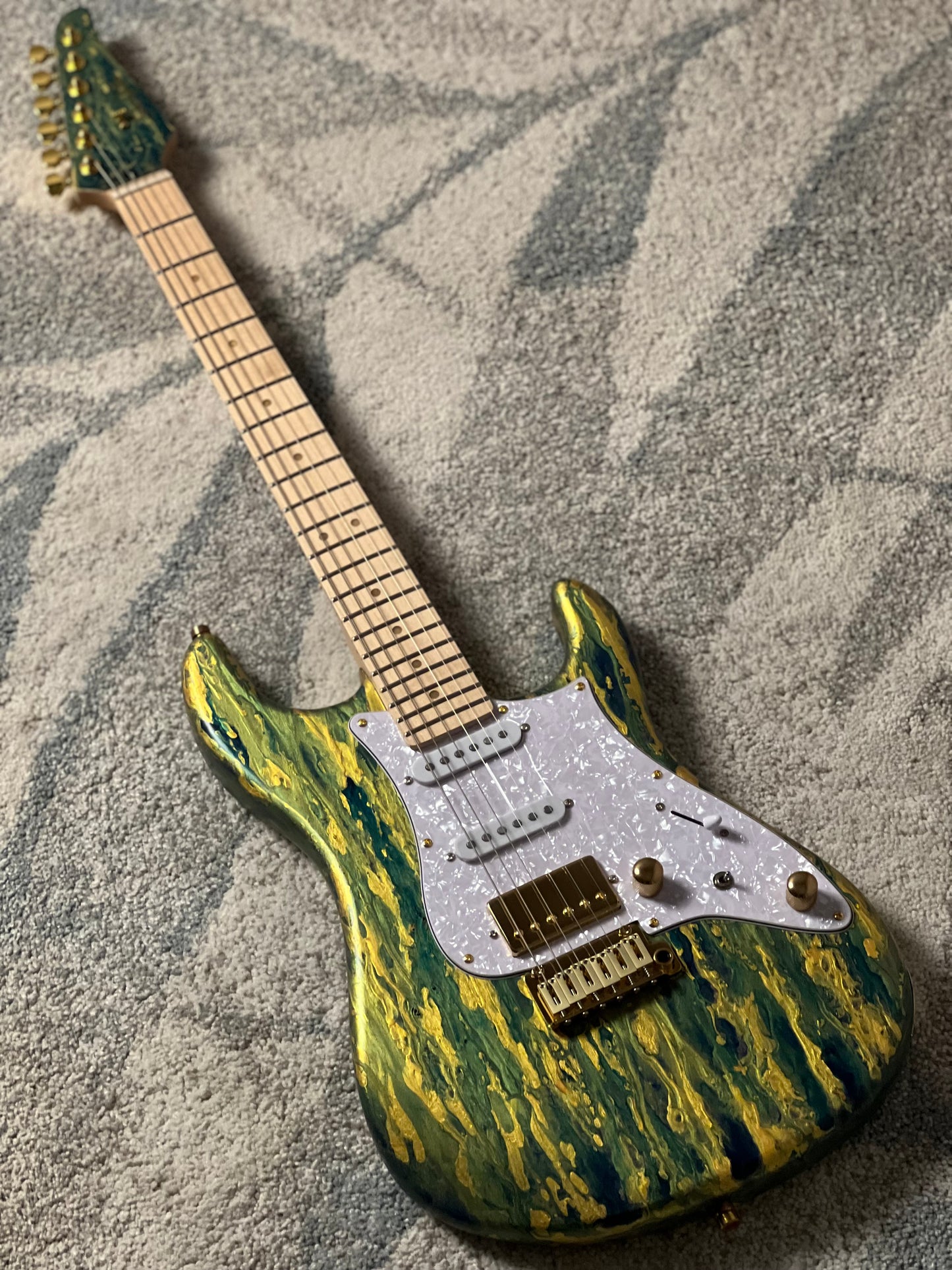 SLX X Dhatarattha Custom DST in Malibu Shmear with Maple FB